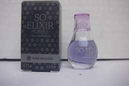 YVES ROCHER " SO ELIXIR PURPLE N° 2 " MINI EDP 5 ML  LIRE ET VOIR ::!! - Miniatures Womens' Fragrances (in Box)