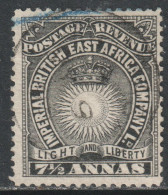 KUT East Africa Scott 22 - SG30, 1895 Sun And Crown 7.1/2a Used - Britisch-Ostafrika