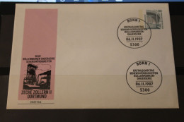 Deutschland 1987; Freimarken:  Sehenswürdigkeiten: FDC Ganzsache: Dortmund 80 Pf; MiNr. 1342 - Enveloppes Privées - Oblitérées