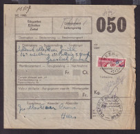 DDFF 766 -- Formule De Colis Militaire - TP Chemin De Fer Coupé En Deux Cachet Postal HEERS - 1er Jour 2 IX 1939 - Documentos & Fragmentos