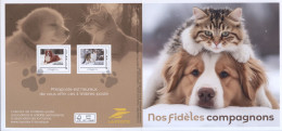 ADHESIF  AUTOCOLLANT  AUTOADHESIF   MONTIMBRAMOI   COLLECTOR  "  NOS FIDELES COMPAGNONS  "  4 Timbres  Lettre VERTE 20 G - Ungebraucht