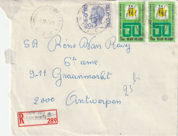 1973, Registered Letter From Moeskroen To Antwerpen - Brieven En Documenten