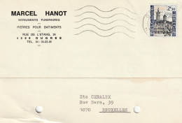 1971, Marcel Hanot, Ougree, Monuments Funeraires - Brieven En Documenten