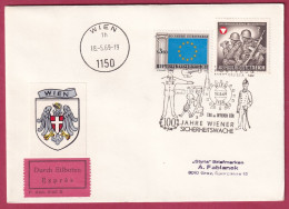 Österreich MNr.1292 Und 1293 Mit Sonderstempel 18. 5.1969 Durch Eilboten,100 Jahre Sicherheitswache - Briefe U. Dokumente