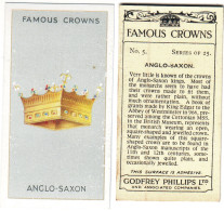 CR 5 - 5b Famous Crown, UNITED KINGDOM, King EDGAR To The ABBEY Of WESTMINSTER- Godfrey Phillips -1938 - Phillips / BDV