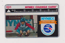 USA -  Nynex Olympic Luge Optical  Phonecard - Cartes Magnétiques