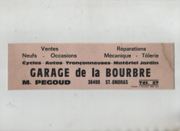 Garage De La Bourbre Pégoud Saint Ondras Cycles Autos Tronçonneuses - Publicités