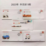 WJ2023 CHINA- Diplomatic COMM.COVER 5v - Brieven En Documenten