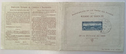 1902 Very Rare Used 5c Inauguration Del Puerto De Rosario Souvenir Proof Folder (Argentina Port Sailing Ship Voilier - Gebraucht