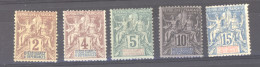 Diégo Suarez :  Yv   26-30  *  GNO - Unused Stamps
