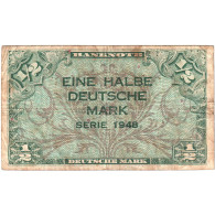 Billet, République Fédérale Allemande, 1/2 Deutsche Mark, 1948, KM:1a, TB - 1/2 Mark