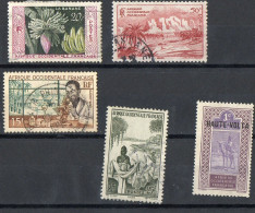 A.O.F. Timbres Divers - Various Stamps -Verschillende Postzegels - Oblitérés