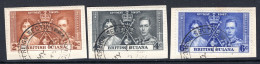 British Guiana 1937 KGVI Coronation Set Used (SG 305-307) - British Guiana (...-1966)