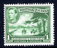 British Guiana 1938-52 KGVI Pictorials - 1c Ploughing A Rice Field - P.14 X 13 HM (SG 308b) - Britisch-Guayana (...-1966)