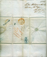 GB 1850 Stampless Entire To Oporto In Portugal About Wine Shipments - Lettres & Documents