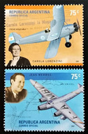 Argentina 2001 Aviation Personalities Complete Set MNH - Ongebruikt