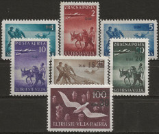TZBA10-16L - 1949 Trieste Zona B, Sass. Nr. 10/16 Posta Aerea, Serie Cpl. Di 7 Francobolli Nuovi Con Linguella */ - Poste Aérienne