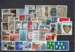 Iceland 1974-1977 - Full Years MNH ** - Annate Complete
