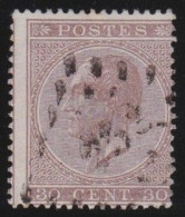 Belgie  .   OBP    .    19-A    .     O     .   Gestempeld     .   /   .   Oblitéré - 1865-1866 Profil Gauche