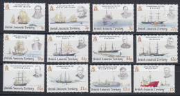 British Antarctic Territory (BAT) 2008 Definitives Explorers Ships 12v ** Mnh (ZO203) - Ungebraucht