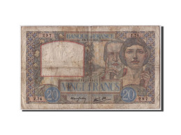 Billet, France, 20 Francs, 20 F 1939-1942 ''Science Et Travail'', 1939 - 20 F 1939-1942 ''Science Et Travail''