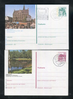 "BUNDESREPUBLIK DEUTSCHLAND" 1978 Ff., 2 Bildpostkarten Je Mit Bildgleichem Stempel Ex "BOCHOLT" (B0070) - Cartes Postales Illustrées - Oblitérées