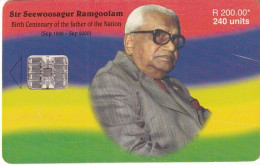 MAURITIUS ISL. - Sir Seewoosagur Ramgoolam, Tirage 30000, 09/00, Used - Maurice