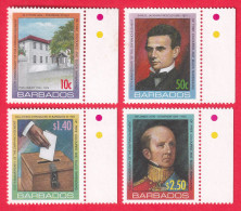 BARBADOS STAMPS, SET OF 4, ELECTION, MNH - Barbados (1966-...)