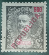 1917 - D.CARLOS I, COM SOBRECARGA  "REPUBLICA" LOCAL - CE101(27) - Zambezië