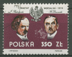 Polen 1989 Versialler Vertrag Politiker Staatswappen 3231 Gestempelt - Used Stamps