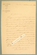 ● L.A.S 1862 Madame Léonie DAUMESNIL Née GARAT Maison Impériale Napoléon Veuve Du Général Daumesnil - Le Chesnay Lettre - Familles Royales