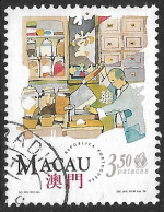 Macao Macau – 1994 Typical Shops 3,50 Patacas Used Stamp - Usados