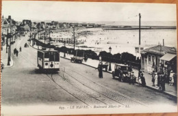 Cpa 76 Le Havre Boulevard Albert 1er, Animée, Tramway, éd LL 633, Non écrite - Unclassified