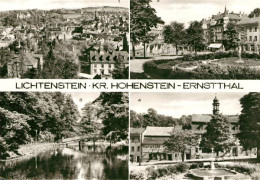 73566373 Lichtenstein Hohenstein-Ernstthal Teilansicht Marktplatz Schwanenteich  - Hohenstein-Ernstthal