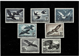 AUSTRIA,Posta Aerea,"Uccelli In Volo"serie Completa Nuova MNH,qualita Splendida - Unused Stamps