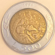 1994 - San Marino 500 Lire   ----- - San Marino