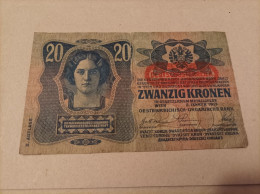 Billete Austria, 20 Kronen, Año 1913 - Austria