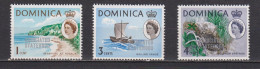 Timbres Neufs** De Dominique De 1968 N° 206 208 Et 209 MNH - Dominique (...-1978)