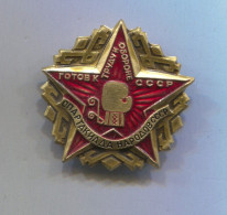 Boxing Box Boxen Pugilato - Spartakiada Russia USSR, Vintage Pin Badge Abzeichen - Boxing