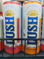 Viet Nam Vietnam LUSH Strawberry 330ml SLIM Empty Beer Can - Opened By 2 Holes - Dosen