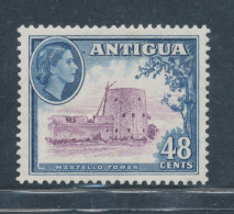 1953-62 Antigua - Stanley Gibbons N. 130 - 48 Cents Purple And Deep Blu - MNH** - Autres & Non Classés