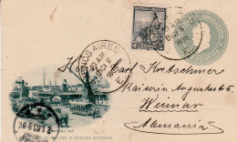 ARGENTINA 1899 POSTCARD SENT  FROM BUENOS AIRES TO WEIMAR - Brieven En Documenten
