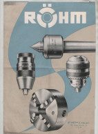 Rohm Etablissements Métalliques Maurin Lyon Mandrins Pointes Tournantes - Advertising