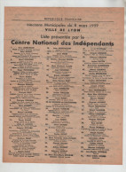 Lyon 1959 élections Municipales Liste CNI - Non Classificati