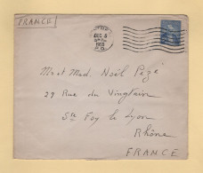Canada - Montreal - 1955 - Destination France - Brieven En Documenten
