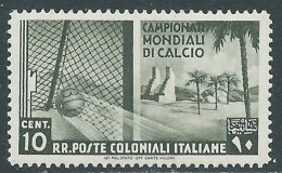 1934 EMISSIONI GENERALI MONDIALI DI CALCIO 10 CENT MNH ** - RA21-6 - Amtliche Ausgaben