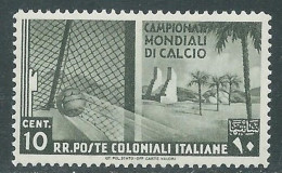 1934 EMISSIONI GENERALI MONDIALI DI CALCIO 10 CENT MNH ** - RA21-5 - General Issues