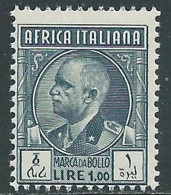 1939 AFRICA ITALIANA MARCA DA BOLLO 1 LIRA MNH ** - RA26-5 - Africa Orientale Italiana