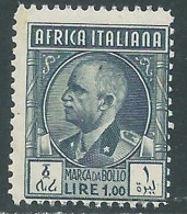 1939 AFRICA ITALIANA MARCA DA BOLLO 1 LIRA MNH ** - RA26-4 - Afrique Orientale Italienne