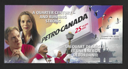 Canada 25th Anniv Of Petro-Canada (Oil Company) SB245 Booklet - Full Booklets